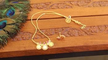 Kerala style gold plated temple necklace 2