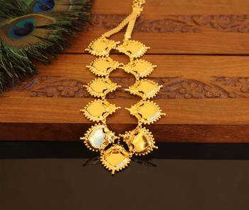 Kerala style gold plated palakka neckace 4