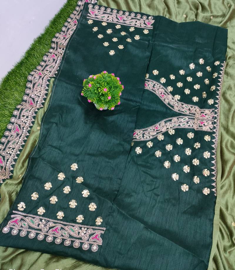 Kiara Armani 2A Rangoli Silk Embroidery Work Saree main image 1