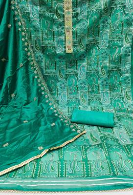 Rama Organza Unstitched Dress Material 2