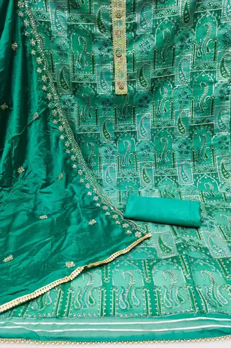 Rama Organza Unstitched Dress Material