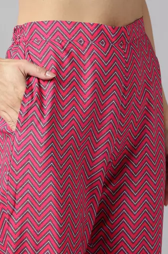 green color printed poly crepe styles kurta trouser with dupatta