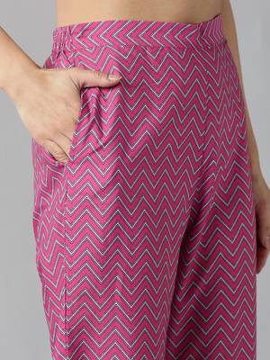 blue color printed poly silk styles kurta trouser with dupatta 5