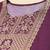 purple color woven design poly silk styles kurta trouser with dupatta