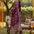 purple color woven design poly silk styles kurta trouser with dupatta