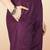 purple color woven design poly silk styles kurta trouser with dupatta