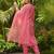 pink color embroidered poly silk styles kurta trouser with dupatta