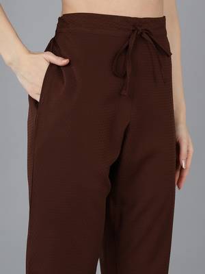 Brown Silk Kurta Trouser with Dupatta 5