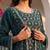 green color embroidered silk blend styles kurta sharara with dupatta