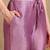 lavender color embroidered silk blend styles kurta trouser with dupatta