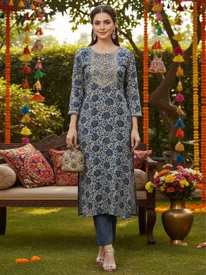grey color embroidered silk blend styles kurta trouser with dupatta 3