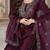 purple color embroidered silk blend styles kurta trouser with dupatta