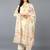 yellow color embroidered silk blend styles kurta trouser with dupatta