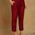 red color woven design poly chanderi styles kurta trouser with dupatta