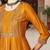 Dark Mustard Rayon Zari Work Palazzo Suit 
