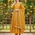 Yellow Silk Blend Zari Embroidered Kurta set