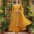 Yellow Silk Blend Zari Embroidered Kurta set