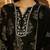 black color embroidered viscose rayon styles kurta salwar with dupatta