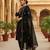 black color embroidered viscose rayon styles kurta salwar with dupatta