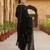 black color embroidered viscose rayon styles kurta salwar with dupatta