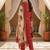 red color printed pure cotton styles kurta trouser with dupatta