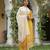 yellow color printed rayon blend styles kurta trouser with dupatta