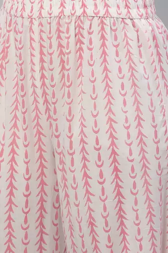 white color printed pure cotton styles kurta salwar with dupatta