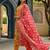 yellow color printed rayon styles kurta trouser with dupatta