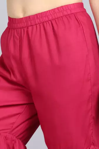 pink color woven design viscose rayon styles kurta sharara with dupatta