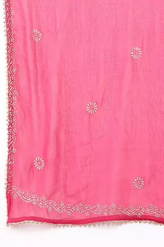 pink color woven design viscose rayon styles kurta sharara with dupatta