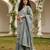 off white color embroidered pure cotton styles kurta sharara with dupatta