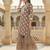 beige color embroidered pure cotton styles kurta sharara with dupatta