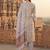 cream color printed pure cotton styles kurta trouser with dupatta