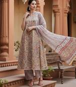 yellow color printed pure cotton styles kurta palazzo with dupatta