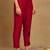 burgundy color embroidered silk blend styles kurta trouser with dupatta