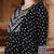 black color embroidered pure cotton styles kurta trouser with dupatta