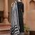 black color embroidered pure cotton styles kurta trouser with dupatta