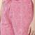 pink color embroidered pure cotton styles kurta trouser with dupatta