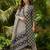 black color printed rayon styles kurta trouser with dupatta