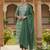 green color printed pure cotton styles kurta trouser with dupatta