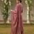 pink color embroidered silk blend styles kurta trouser with dupatta