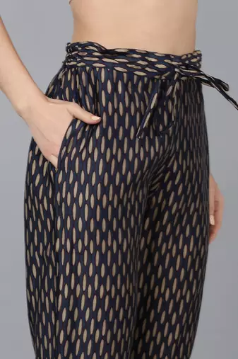 blue color embroidered silk blend styles kurta trouser with dupatta