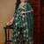 green color embroidered chanderi silk styles kurta trouser with dupatta