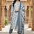 white color embroidered poly chanderi styles kurta trouser with dupatta
