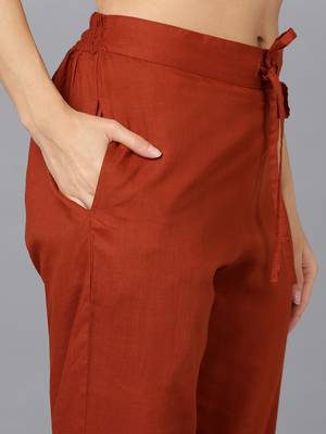 Rust Orange Salwar Suit Set for Casual Days 5