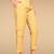 yellow color printed silk blend styles kurta trouser with dupatta