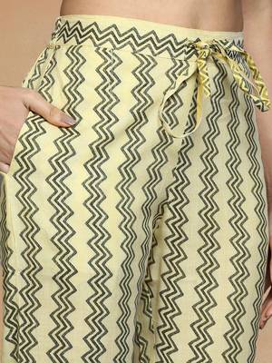 yellow color embroidered silk blend styles kurta trouser with dupatta 5