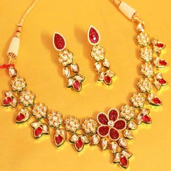 Mughal Kundan Meenakari Necklace Set 1