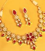 Mughal Kundan Meenakari Necklace Set