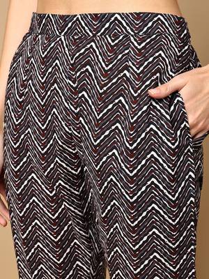 charcoal color embroidered pure cotton styles kurta trouser with dupatta 5